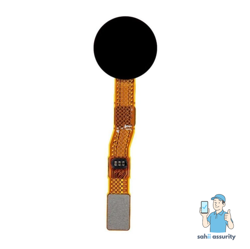 Fingerprint Sensor with Flex Cable for Xiaomi Redmi Note 8 Pro Black thumbnail